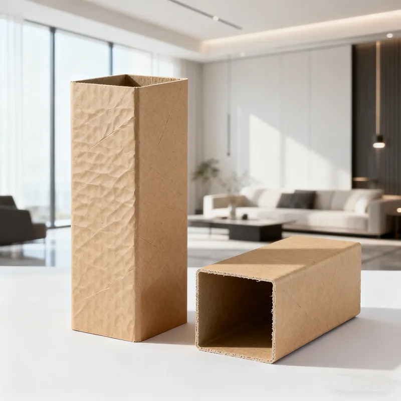 Tubi quadrati di carta ecologica