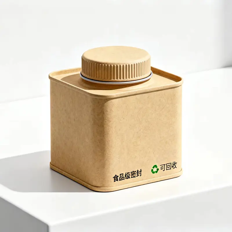 Barattoli di carta sigillanti per uso alimentare
